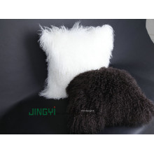 Venta al por mayor de Tíbet Lamb Curly Fur Wool Plush Pillowcase